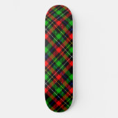 Kerstmis Rood Groen Wit Flanel Geruite Ontwerp  Persoonlijk Skateboard (Voorkant)