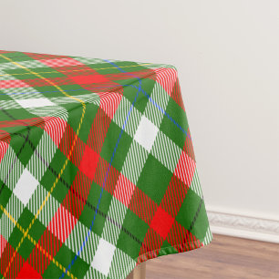Kerstmis Rood Groen Wit Flanel Geruite Ontwerp Tafelkleed