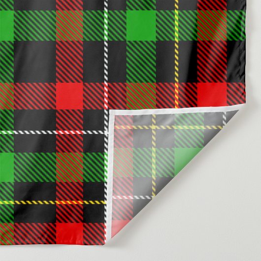 Kerstmis Rood Groen Wit Flanel Geruite Ontwerp Wandkleed