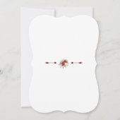 Kerstmis Rood Poinsettia Frame Baby Shower Kaart (Achterkant)