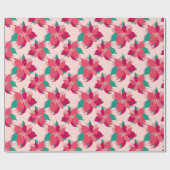 Kerstmis, rood, roze en groen cadeaupapier (Vlak)