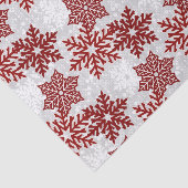 ⭐ Kerstmis Rood ❄ Snowflakes Tissuepapier (Detail)