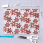 ⭐ Kerstmis Rood ❄ Snowflakes Tissuepapier (Craft)