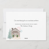 Kerstmis  Rood, speciaal aangepast vrachtwagen Lan Feestdagenkaart (Achterkant)