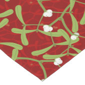 Kerstmis: Rood tafelblad Korte Tafelloper (Hoek)