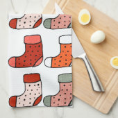 Kerstmis, rood theedoek (Quarter Fold)