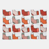 Kerstmis, rood theedoek (Horizontaal)