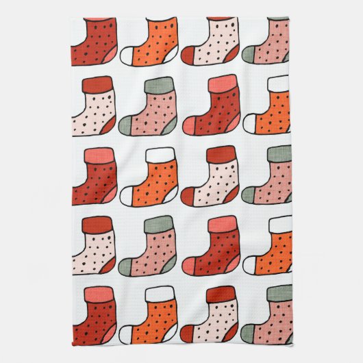 Kerstmis, rood theedoek (Verticaal)