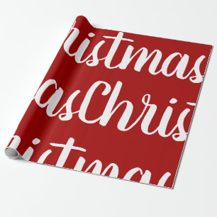 Kerstmis Rood Wit Cadeaupapier