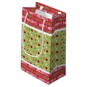 Kerstmis Rood, Wit en Groen Klein Cadeauzakje