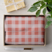 Kerstmis Rood Wit Geruit Tissuepapier (Geschenk)