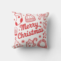 Kerstmis Rood & Wit Kerstkussen