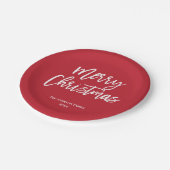 Kerstmis Rood Wit Papieren Bord (Gekanteld)