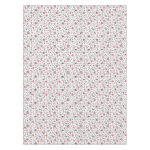 Kerstmis, rood, wit, sneeuwvlokken, winter, nieuw  tafelkleed (Voorkant)