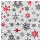 Kerstmis, rood, wit, sneeuwvlokken, winter stof (Close Up)