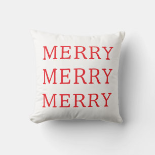 Kerstmis Rood & Wit Worp Kussen