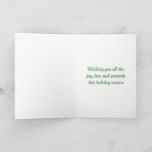 Kerstmis Roodborstje  Feestdagen Kaart (Binnen)