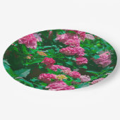 Kerstmis Roos Helleborus Flowers Floral Papieren Bordje (Gekanteld)