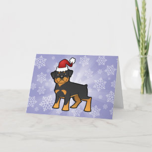 Kerstmis Rottweiler Feestdagen Kaart