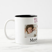 Kerstmis Roze Mok – Eigen Foto En Naam (Links)