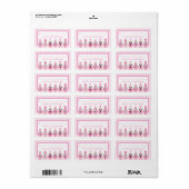 KERSTMIS ROZE NOTENKRAKER CADEAU STICKER (Full Sheet)