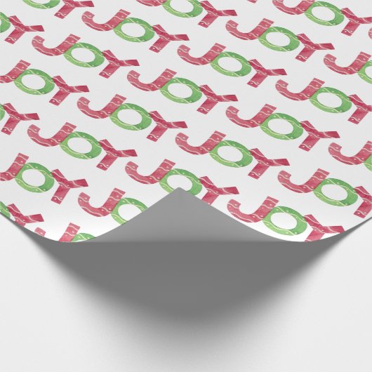 Kerstmis Roze rood verpakkingspapier Cadeaupapier (Hoek)