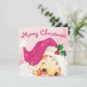 Kerstmis Roze Santa Custom (Staand voorkant)