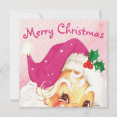 Kerstmis Roze Santa Custom (Voorkant)