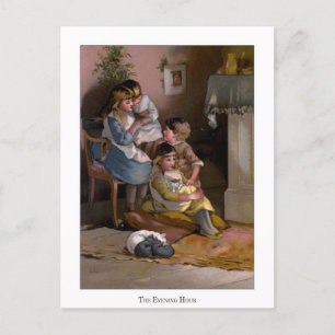 Kerstmis Rozen: De avond Briefkaart