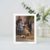 Kerstmis Rozen: De avond Briefkaart (Staand voorkant)