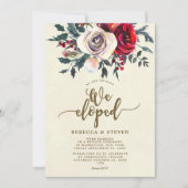 kerstmis rozen modern we hebben uitnodiging ontwik (Voorkant)