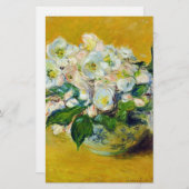 Kerstmis-Rozen (van Claude Monet) Briefpapier (Voorkant / Achterkant)