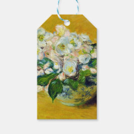 Kerstmis-Rozen (van Claude Monet) Cadeaulabel