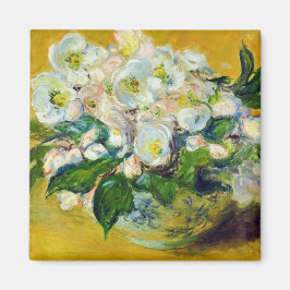 Kerstmis-Rozen (van Claude Monet) Magneet