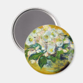 Kerstmis-Rozen (van Claude Monet) Magneet (Voorkant / Achterkant)