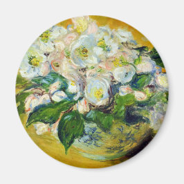 Kerstmis-Rozen (van Claude Monet) Magneet