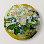 Kerstmis-Rozen (van Claude Monet) Ronde Button 4,0 Cm (Voorkant)