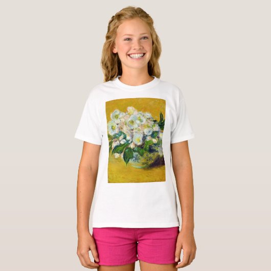 Kerstmis-Rozen (van Claude Monet) T-shirt (Voorkant volledig)