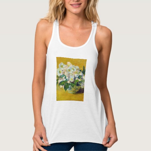 Kerstmis-Rozen (van Claude Monet) Tanktop (Voorkant)