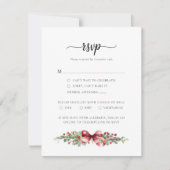 Kerstmis RSVP-kaart in de winter RSVP Kaartje (Voorkant)
