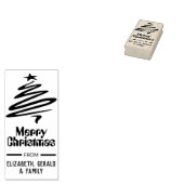 Kerstmis rubberen stempel (Gestempeld)
