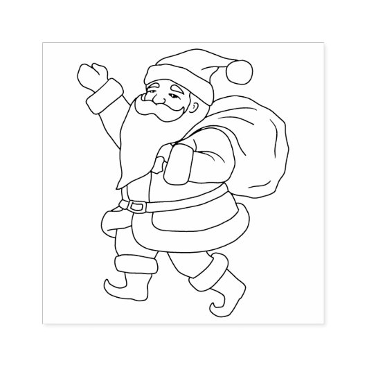 Kerstmis Rubberstempel (Afrduk)