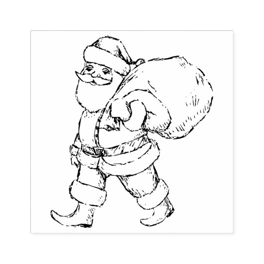 Kerstmis Rubberstempel (Afrduk)