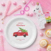 Kerstmis Ruck Holiday Dinner Party Farmhouse Papieren Bordje (Feest)