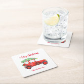 Kerstmis Ruck Holiday Kartonnen Onderzetters (Insitu)