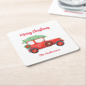 Kerstmis Ruck Holiday Kartonnen Onderzetters (Schuin)