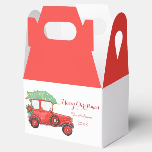 Kerstmis Ruck Holiday White Bedankdoosjes (Geopend)