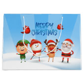 Kerstmis Rudolf The Reindeer en Vrienden Groot Cadeauzakje (Voorkant)