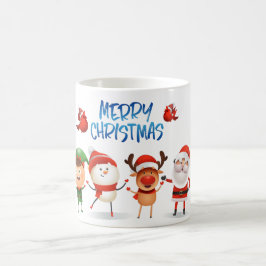 Kerstmis Rudolf The Reindeer en Vrienden Koffiemok