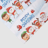 Kerstmis Rudolf The Reindeer en Vrienden Tissuepapier (Detail)
